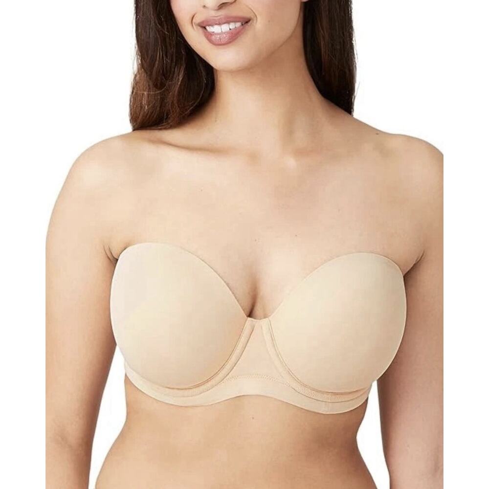 WACOAL 854119 Red Carpet Strapless Bra with straps convertible NUDE 38DD NWT